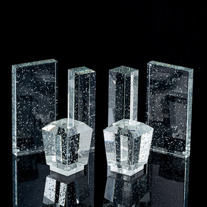 Nhà trang trí Rắn bong bóng pha lê gạch được thiết kế tốt mài tường kính khối pha lê - Product Image 3