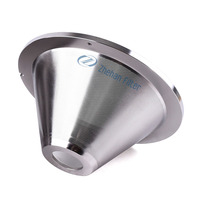 Tamis conique perforé sur mesure OEM en acier inoxydable 316L de 0,1 mm à trous ronds, épaisseur 1 mm, pour broyeur à sec avec maille filtrante