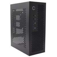 Boîtier de jeu ITX personnalisé en alliage d'aluminium, mini-ordinateur de bureau compatible avec les cartes mères ITX