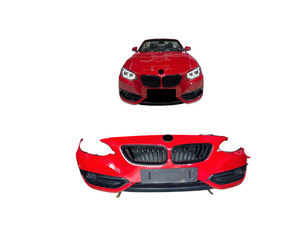 Específico para <span class=keywords><strong>BMW</strong></span> <span class=keywords><strong>Serie</strong></span> 2 F22 F23, nuevas piezas de plástico ABS para coche, faldón lateral del parachoques delantero, montaje de parachoques trasero con recortes de gancho de remolque - Product Image 1