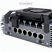 Mini PC Intel de 12.ª Generación N150 N100 N305 para Seguridad de Red, 6 Puertos LAN 2.5G POE, 1*DDR5, 1*COM, Router Firewall X86