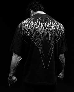 <span class=keywords><strong>Camiseta</strong></span> King Mcgreen Star Summer New Gothic Streetwear para <span class=keywords><strong>Hombre</strong></span> y Mujer, <span class=keywords><strong>Camiseta</strong></span> Extra Grande con Estampado de <span class=keywords><strong>Esqueleto</strong></span>, Estilo Grunge Oscuro - Product Image 5