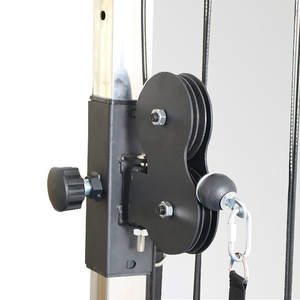 Station de <span class=keywords><strong>musculation</strong></span> murale pour la maison, système de <span class=keywords><strong>poulie</strong></span> double réglable, rack à squats, traction latérale - Product Image 5