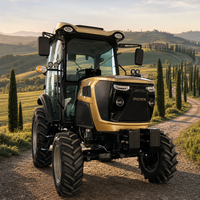 Tracteur à transmission par navette 8+8 avec cabine climatisée 4x4 75 CV, pompe et moteur pour applications routières agricoles européennes