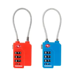 TSA TSA Kabel Draht Passwort digitaler Silbers tahl draht Hochwertiges PC-Material Sicherheits gepäck benutzer definierte tsa Lock