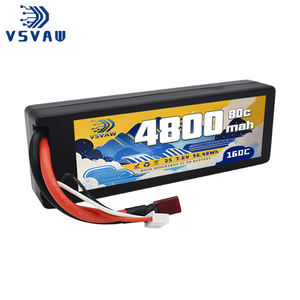 VSVAW Lipo 2S 7,6 V batería 4800mAh 80C estuche rígido Lipo batería serie de carreras con enchufe EC5 para RC coche barco Rally camión Buggy - Product Image 1