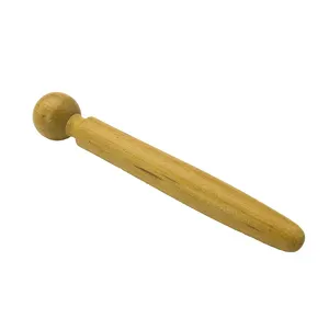 Press point long wooden gua sha acupuncture massager stick