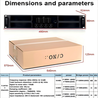 Amplificateur de puissance stéréo professionnel de haute qualité 2U 4 canaux amplificateur de puissance analogique équipement de sonorisation traditionnel amplificateur Audio