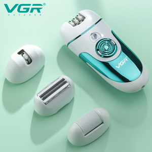 VGR V-700 Nouveau rasoir électrique professionnel pour le visage et le corps, tondeuse 4 en 1, épilateur rapide pour femme avec USB + adaptateur - Product Image 6
