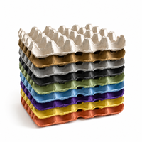 Boîte et plateau à œufs en plastique PET de qualité alimentaire, écologiques, antichoc, avec couvercle transparent, pour fermes et supermarchés, approvisionnement OEM, lot de 30