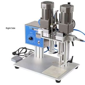 Máquina con cabezal circular de mercurio y tapa roscada para botellas redondas, máquina semiautomática para colocar tapas. - Product Image 4