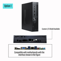 Casing PC Desktop Mini ITX Baru Pendinginan Efisien Cocok untuk Komputer Gaming Mendukung Motherboard 17cm X 17cm Port USB Depan Kipas