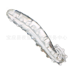 Güzel pembe hayvan kristal şeffaf cam yapay penis Anal Plug seks oyuncak kadınlar için yetişkin - Product Image 3