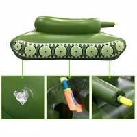 Flotteur gonflable en forme de réservoir avec fonction de pulvérisation d'eau, en PVC écologique, pour enfants et adultes
