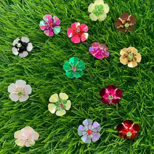 Stereo Sequin Đính Cườm Mix Hoa Nhỏ Đính Sew On Vải Patch DIY Phụ Kiện May Mặc Decora Vải Bán Buôn