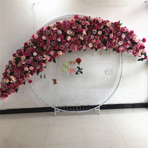 Décoration <span class=keywords><strong>de</strong></span> toile <span class=keywords><strong>de</strong></span> fond <span class=keywords><strong>de</strong></span> mariage SPR Luxury 2m, arrangement floral, rangée <span class=keywords><strong>de</strong></span> fleurs artificielles pour fête, centre <span class=keywords><strong>de</strong></span> <span class=keywords><strong>table</strong></span> 40cm, chemins <span class=keywords><strong>de</strong></span> <span class=keywords><strong>table</strong></span> - Product Image 2