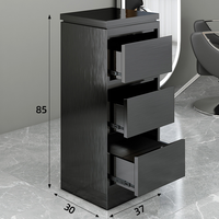 Chariot de salon de coiffure professionnel Win Plus en acier inoxydable, design moderne doré, roulettes universelles pour un déplacement facile