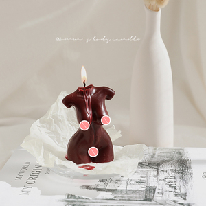 Bougie en forme de corps de femme en <span class=keywords><strong>art</strong></span> 3D, parfum relaxant, bougie en forme de torse de femme, bougie parfumée, figurine de corps nu en cire pour la décoration de la maison - Product Image 3