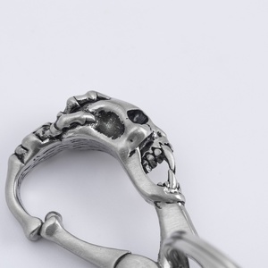 Llaveros de Acero Inoxidable de Calidad, Estilo Hip Hop, Diseño de Fantasma Metálico, Accesorios para Hombres y Mujeres - Product Image 6
