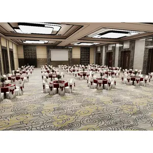 Haute qualité Axminster Style arabe Auditorium 80% laine 20% Nylon luxe salle de bal Banquet hôtel tapis