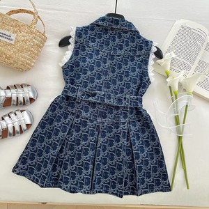 Abito in Denim da ragazza 2025 nuova gonna in pizzo per bambine in versione coreana gonna per bambini - Product Image 2