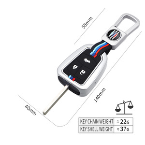 Étui de protection pour clé de voiture en alliage de zinc pour Chevrolet Buick AVEO Spark SAIL LOVA EPICA, porte-clés, accessoires de sac - Product Image 4