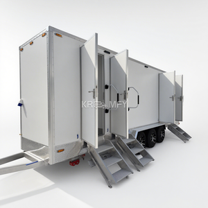 Baño Portátil de Lujo para Eventos, Remolque de Baño Móvil con Ducha para Exteriores, 4-8 Estaciones, 2025 - Product Image 5