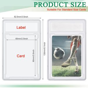 NOVISON Nouvelle Boîte Rigide Transparente en Plastique pour Porte-Badge, Étui de Protection Transparent en PS pour Cartes Gradées et Slabs - Product Image 2