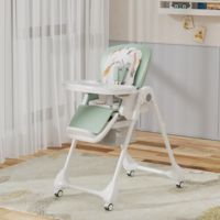 Chaise haute pour bébé Clafbebe 3 en 1, chaise haute de luxe pour repas, siège réglable portable, chaise pliable pour enfants