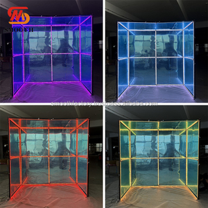 LEDA Birthday Party Events Decoration Photo <b>Box</b> Backdrop Colorful <b>Balloons</b> Decor Mirror Photo Booth for Wedding - Product Image 6