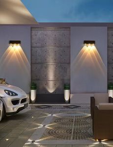 ไฟติดผนัง LED 6W IP65 สำหรับภายนอกอาคาร โคมไฟติดผนังสำหรับสวน ตัวโคมทำจากอะลูมิเนียม โคมไฟติดผนัง LED สำหรับตกแต่ง - Product Image 6