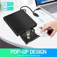 Unidad de Blu-ray Externa 7 en 1 USB 3.0 Tipo-C, Reproductor de Blu-ray 3D, Unidad de Blu-ray Portátil con Función de Lectura/Escritura