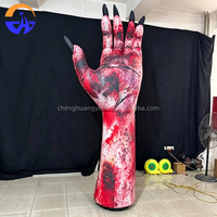 Modèle gonflable personnalisé de palmier pour Halloween, thème horreur, accessoires de décoration publicitaire pour événements avec souffleur, en tissu Oxford
