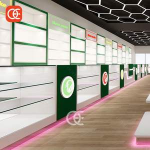 Vitrines à tabac modernes Narguilé en verre Luminaire de magasin <span class=keywords><strong>Smok</strong></span> Boutique Vitrine à cigares Fournitures pour magasins de tabac - Product Image 6