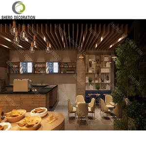 เฟอร์นิเจอร์ร้านกาแฟสุดหรู โซลูชั่นตกแต่งบาร์กาแฟสุดเท่  โซลูชั่นตกแต่งร้านค้าปลีกหรูหรา  การออกแบบตกแต่งภายในร้านกาแฟ - Product Image 3