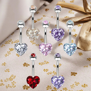 Louuuou 5 Pezzi <span class=keywords><strong>Piercing</strong></span> <span class=keywords><strong>Ombelico</strong></span> <span class=keywords><strong>Argento</strong></span>, Barrette <span class=keywords><strong>Ombelico</strong></span> in Acciaio Inossidabile Argentato, Gioielli Eleganti per Uso Quotidiano e Feste Donna - Product Image 6