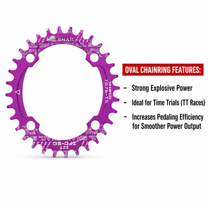 Corona per <span class=keywords><strong>Bici</strong></span> a Velocità Singola SNAIL 104BCD 32T/34T/36T/38T/40T/42T Narrow Wide Rotonda per MTB 18001 - Product Image 5