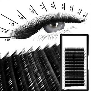 Pestañas Postizas de Pelo Sintético Dragon Wholesale Blooming Lashes, Extensiones de Pestañas de Visón Sintético con Volumen Completo, Súper Suaves, Hechas a Mano, Curvatura J - Product Image 1