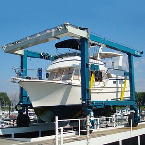 رافعة جسرية لرفع القوارب من الشركات المصنعة ، رافعة بالطن ، رافعة بالطن ، رافعة جسرية لرفع اليخت لحوض بناء السفن - Product Image 3