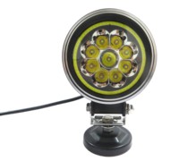 Faro redondo LED BSG de 45W con apertura, superventas, luz de trabajo LED cuadrada de 4 pulgadas, luz de trabajo LED para camión