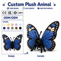 Peluche réaliste en forme d'insecte, jouet en peluche super doux personnalisé avec rembourrage en coton PP, OEM ODM, faible MOQ, fabrication en usine
