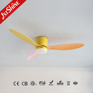 Ventilador de Techo LED 1stshine con Aspas de Colores Mixtos, Diseño DIY, Ventilador de Techo Decorativo con Luz LED - Product Image 1