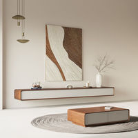 Meuble TV moderne en bois de luxe en gros, meuble de salon, support TV sur pied, table TV, unité TV, armoire flottante