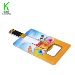 Personalized Bottle Opener Custom Card USB Flash Drive With Custom Logo Printing for Business Gift