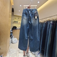 ZHEZHE Jean Cargo Irrégulier Décontracté en Denim Lavable Style Rétro Unique Grande Taille 4XL 2026 Nouvelle Collection Streetwear