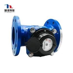 Mechanical Helical Vane Type Water Flow Meter Horizontal Woltmann Water Meter