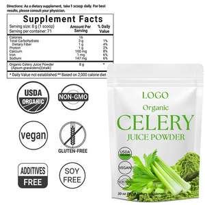 Venda quente Vegetais Naturais Extrair Pó De Suco De Aipo Orgânico Suplementos De Fibra Dietética Aipo Em Pó Para Gerenciamento De Peso - Product Image 4