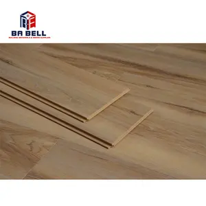 प्राकृतिक चिकनी ठोस लकड़ी इंजीनियर टुकड़े टुकड़े में फर्श hdf इनडोर चल मंजिल बोर्डों