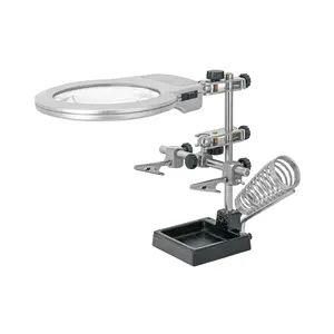 Station de serrage BOX 2 avec loupe et lumière LED, TRUPER - Product Image 1