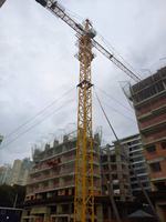Grue à tour de construction 12T 70M avec cabine de commande à distance, interrupteur de fin de course, joystick de levage, vérin hydraulique et moteur de charge